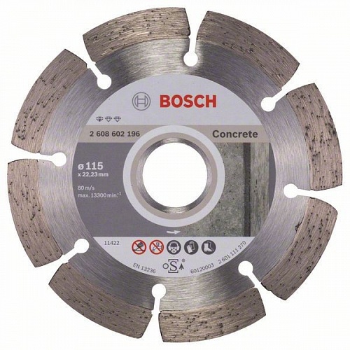 Алмазный круг 115х22 бетон Pf Concrete BOSCH 2.608.602.196