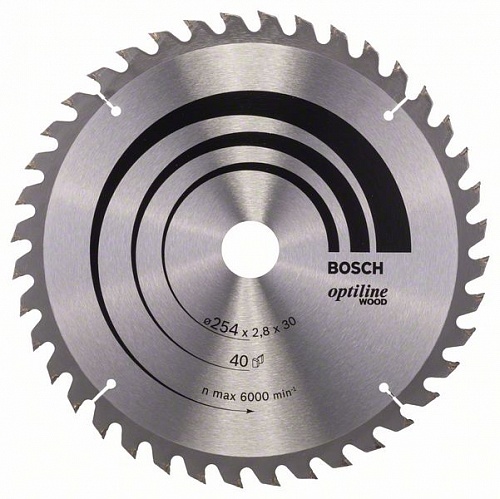 Диск пильный по дереву (254x30 z40) Optiline Wood BOSCH 2.608.640.443 Диск пильный по дереву (254x30 z40) Optiline Wood BOSCH 2.608.640.443