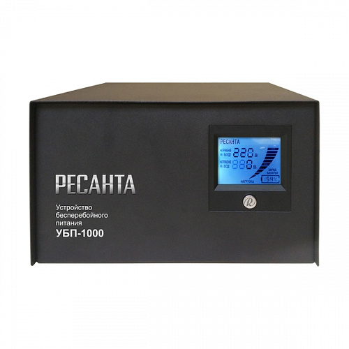 Устройство бесперебойного питания Ресанта УБП-1000 61/49/4 Устройство бесперебойного питания Ресанта УБП-1000 61/49/4