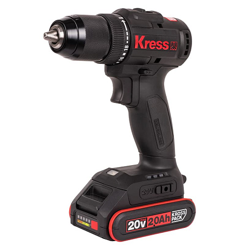 Шуруповерт аккумуляторный Kress KU 212 20V 2х2.0Ah кейс Б/Щ Шуруповерт аккумуляторный Kress KU 212 20V 2х2.0Ah кейс Б/Щ