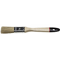 Кисть плоская STAYER, светлая натуральная щетина, деревянная ручка, 20мм 0102-020