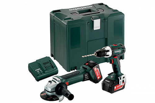 Шуруповерт аккумуляторный Metabo BS 18 LT + УШМ W18 MetaLoc (685038000)