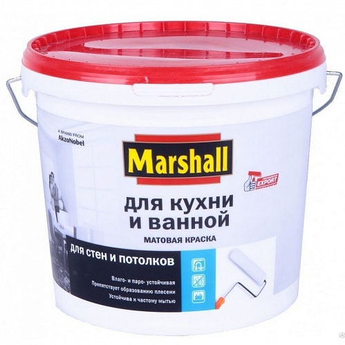 Краска В/Э "Marshall"  " для кухни/ванной BW 1л