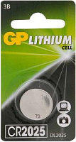 Батарейка GP Lithium CR2025 BP1 (1шт)