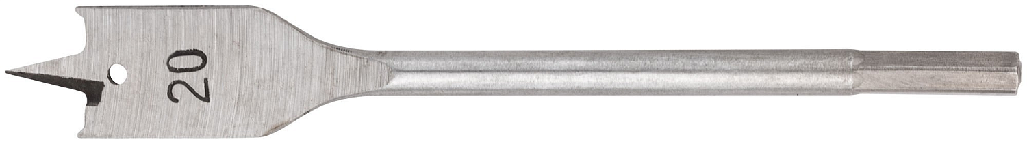 Сверло для дерева КУРС 20х152 перовое HEX1/4" 36086
