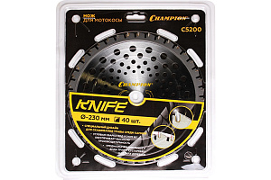 Нож с зубцами из твердого сплава Champion Knife 40/230/25 C5200