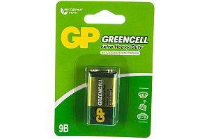 Батарейка GP 9В Greencell 6F22 BP1 (1шт)