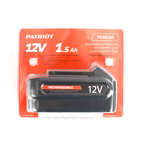 Аккумулятор Patriot Ni-cd  PB BR 120 Ni-cd 1,5Ah Pro 180301105