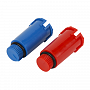 Пробка удлиненная VALFEX PP-R НР 1/2" красный+синий (1/500) 11162020L