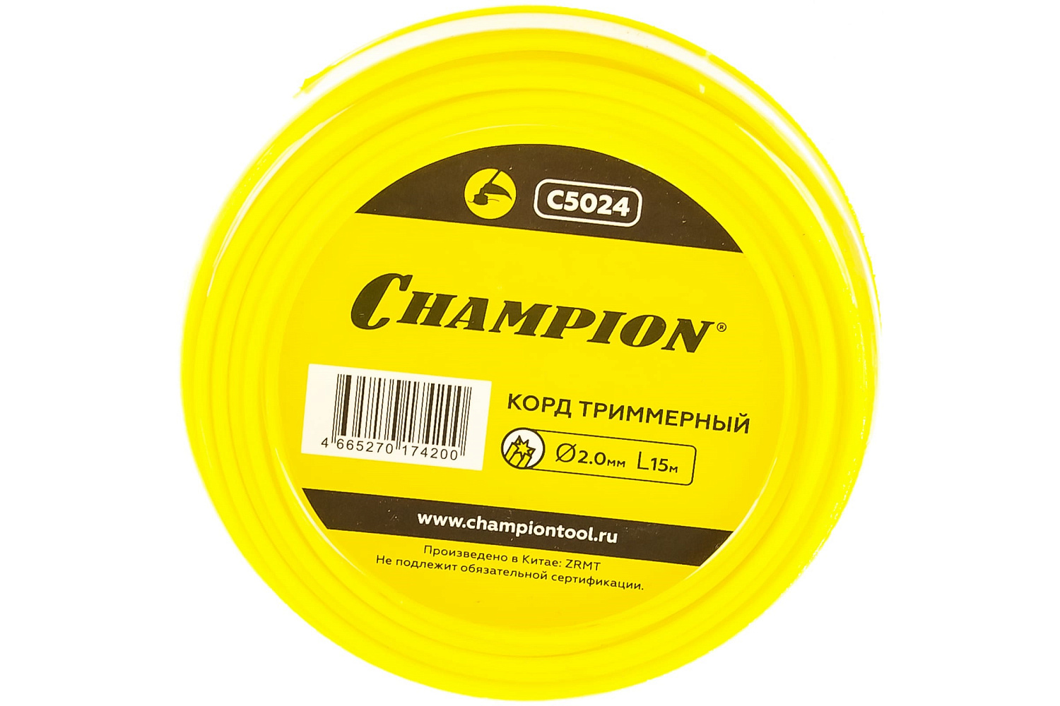 Леска Champion ф 2.0мм* 15м (звезда) C5024