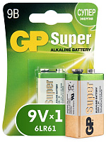 Батарейка GP 9В Super Alkaline 6LR61 BP1 (1шт)