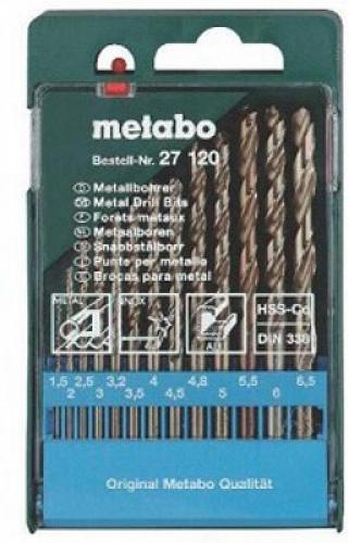 Набор сверл для металла HSS-CO 13 шт 1,5-6,5 мм Metabo 627120000 Набор сверл для металла HSS-CO 13 шт 1,5-6,5 мм Metabo 627120000