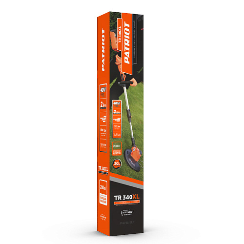 Триммер аккумуляторный PATRIOT TR 340XL 40В 250205340 Триммер аккумуляторный PATRIOT TR 340XL 40В 250205340