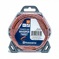 Леска для триммера Husqvarna ф2,4мм 12м Whisper Twist 5976691-20