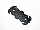 Пластина крепёжная фигурная черный матовый 135х60 ПКФ 135-60-SL