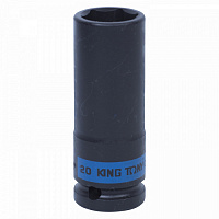 Головка торцевая KING TONY 1/2 20 мм удлиненная ударная 443520М