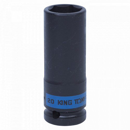 Головка торцевая KING TONY 1/2 20 мм удлиненная ударная 443520М