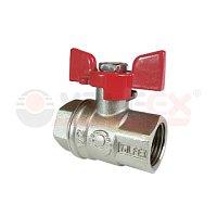 Кран шаровой 1/2" FF бабочка PREMIUM VALFEX (VF.217.NB1.012)