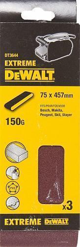 Шлифлента 75х457 k150 3 шт DeWalt DT3644