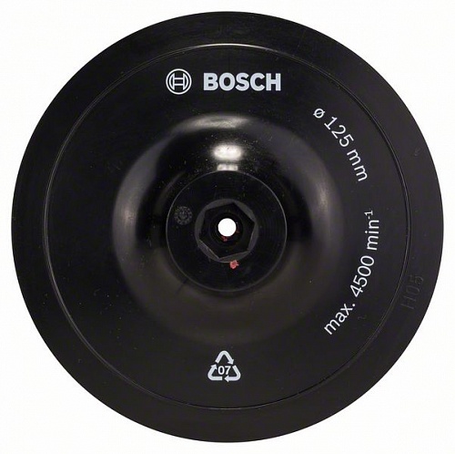 Тарелка опорная на липкой основе для дрели ф125мм BOSCH 1 609 200 154 Тарелка опорная на липкой основе для дрели ф125мм BOSCH 1 609 200 154