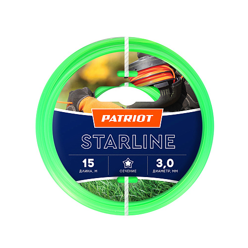 Леска Patriot ф3.0мм х 15м Starline звезда 805201066