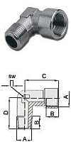 Уголок В-Н 3/4" 1250/5 GAV 31988