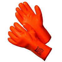 Перчатки Gward оранжевые  х/б с ПВХ