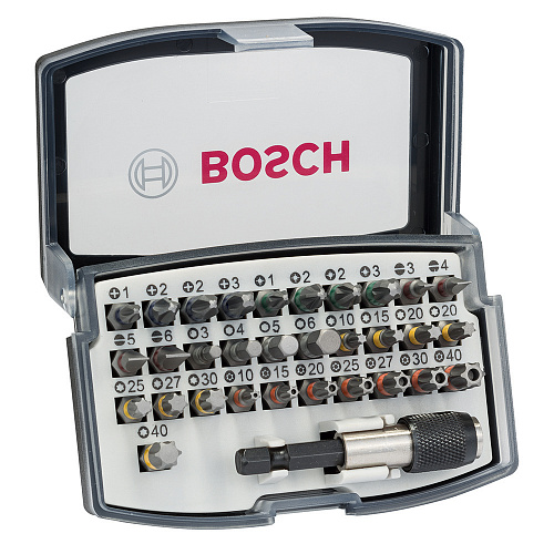 Набор бит и вставок Bosch 2.607.017.319 (1/4'' 25 мм 32 шт)