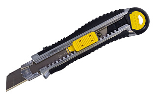 Нож со сменным лезвием 18 мм металлический корпус Энкор