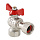 Кран шаровой Valtec  3/4" FF с н.гайкой бабочка (10/160) VT.266.N.0505