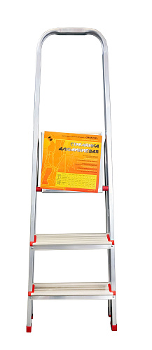 Стремянка алюминиевая "Энкор" 3 ступени Стремянка алюминиевая "Энкор" 3 ступени