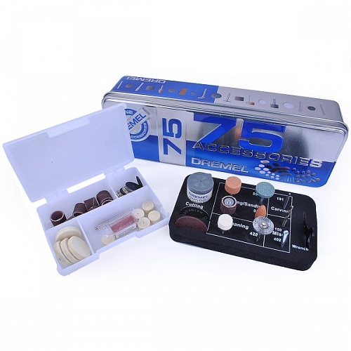 Набор оснастки Dremel 75 шт. Набор оснастки Dremel 75 шт.