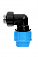 Отвод ПНД Джилекс 90° 32х 1" НР (15/150) ПРО лат. резьба 9163