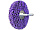 Круг шлифовальный Gtool ф150х15х6 на шпинделе фиолетовый Coral 11985