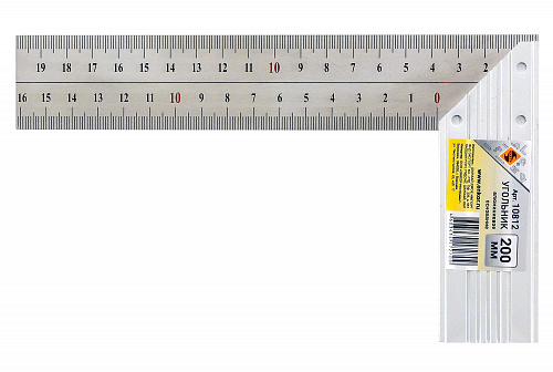 Угольник 200мм алюминиевое основание Энкор