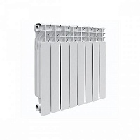 Радиатор алюминиевый KONNER LUX 500/100 литой, 8 секций 