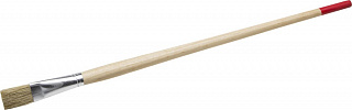 Кисть круглая тонкая STAYER, светлая натуральная щетина, деревянная ручка, №18х20мм 0124-18