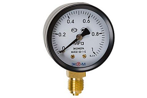 Манометр ЭКОМЕРА МД02-50мм 0-1МПа 1/4" радиальный МД02-50-G-1МПа-РИ