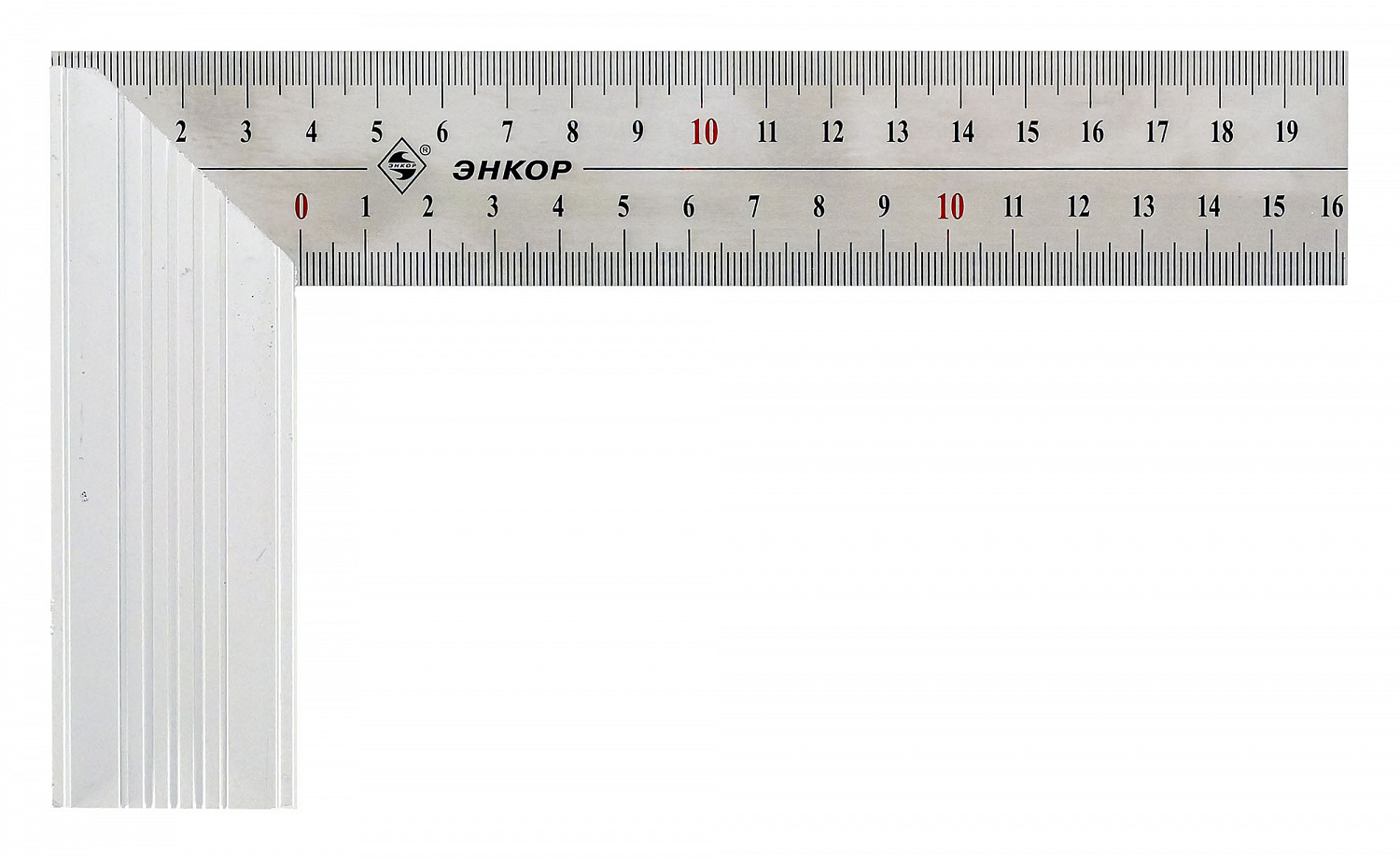 Угольник 200мм алюминиевое основание Энкор