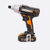 Гайковерт аккумуляторный WORX 1/4' WX291, 20В, 2,0Ач x1, кейс