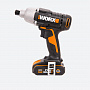 Гайковерт аккумуляторный WORX 1/4' WX291, 20В, 2,0Ач x1, кейс