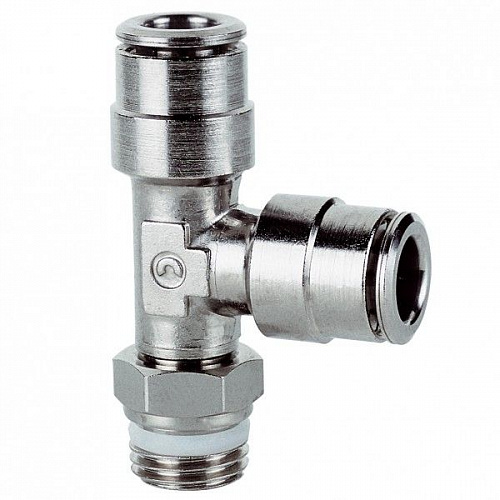 Фитинг цанга тройник поворотный Camozzi S6440 6-1/8 Фитинг цанга тройник поворотный Camozzi S6440 6-1/8