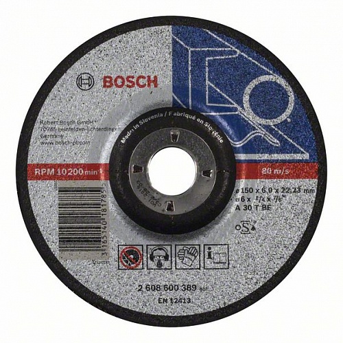 Круг шлифовальный BOSCH ф150х6,0х22 для металла Круг шлифовальный BOSCH ф150х6,0х22 для металла