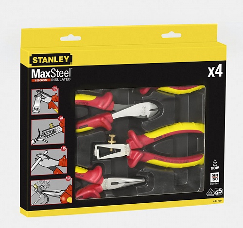 Набор инструмента для электромонтажа, 4 предмета STANLEY 4-84-489 Набор инструмента для электромонтажа, 4 предмета STANLEY 4-84-489