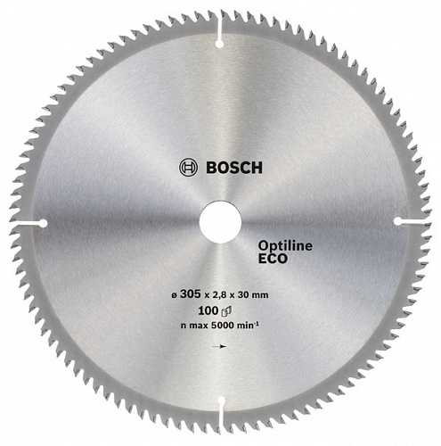 Диск пильный по дереву (305x30 z100) BOSCH Optiline Wood Eco  2.608.641.797