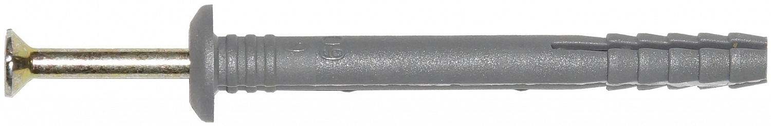 Дюбель-гвоздь  6 х 60 мм с бортиком 30 шт