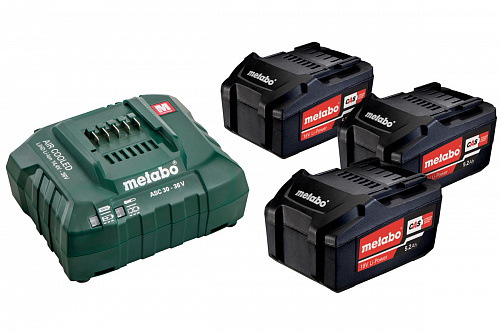 Аккумулятор Metabo 18 В Basic-Set 5.2 3х5,2Ah + ASC 30-36 685048000