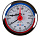Термоманометр ЭКОМЕРА МД04-80мм 0-1,6МПа 0-120С