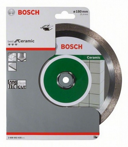 Круг алмазный 180х25,4 керамика Pf Ceramic BOSCH 2.608.602.536