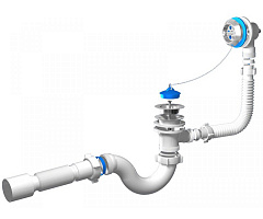 Сифон для ванны АНИ пласт 1 1/2 " х 40 мм Е155
